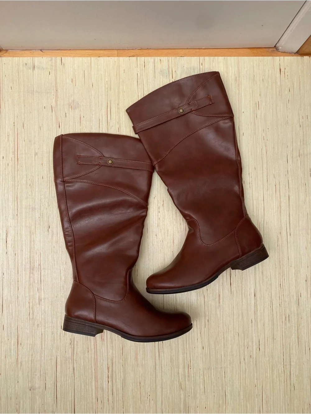 Classic Tall Brown Women's Riding Boots Ruiee